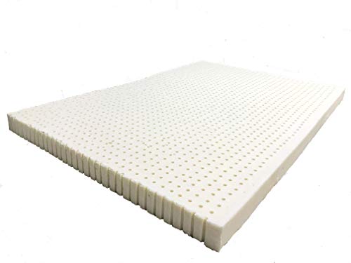 Certified Organic Latex mattress Topper by Organic Textiles. Medium firmness, 2-inch thick. Queen size.