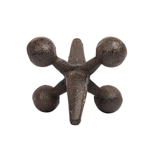 Creative Co-Op CG4322 Retro Decorative Cast Iron Jack, Rust