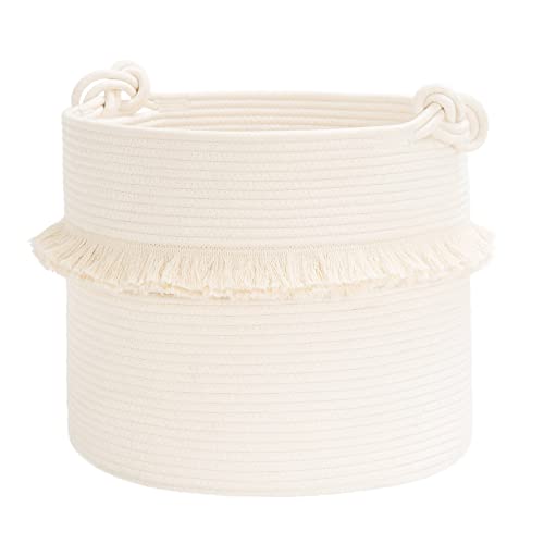 White Y-Weave Storage Basket, Large, Sold by at Home