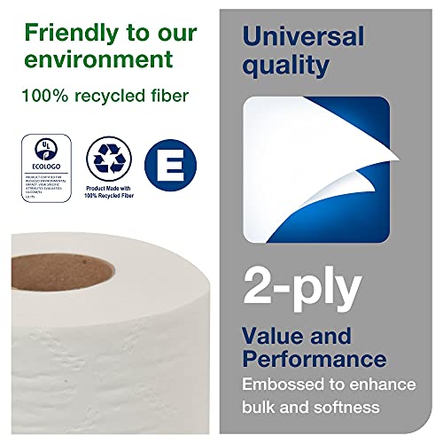 Tork Toilet Paper Roll White T24, Universal, 2-Ply, 96 x 500 sheets, TM1616S