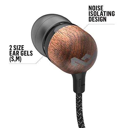 House of Marley Smile Jamaica Wired Noise Isolating Headphones with Microphone