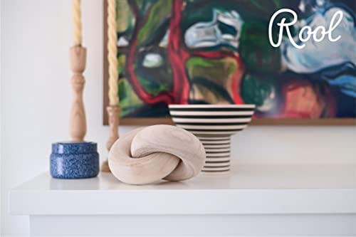 Rool Home Decor, Living Room Decor Wood Knot, Wood Chain Link Decor, Shelf Decor, Home Decorations for Living Room, Farmhouse Coffee Table Decor