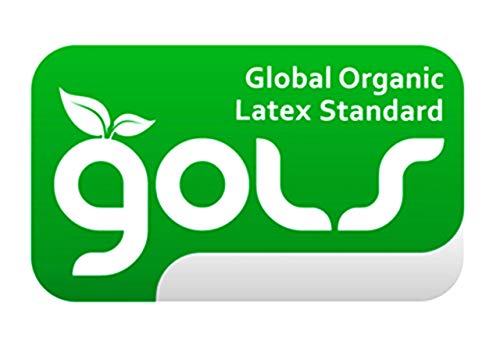 Certified Organic Latex mattress Topper by Organic Textiles. Medium firmness, 2-inch thick. Queen size.
