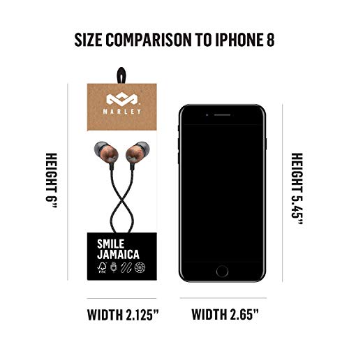 House of Marley Smile Jamaica Wired Noise Isolating Headphones with Microphone