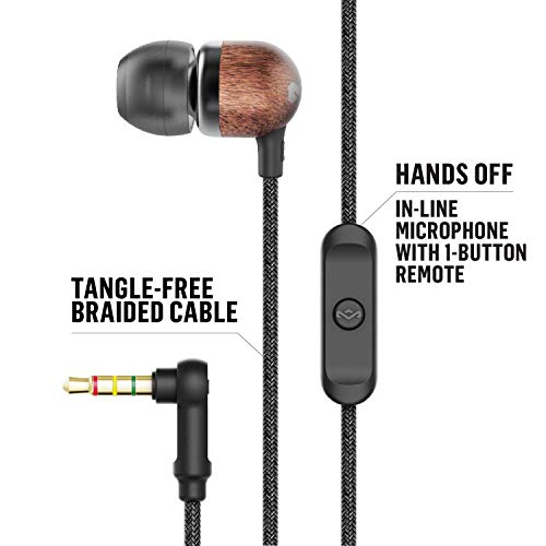 House of Marley Smile Jamaica Wired Noise Isolating Headphones with Microphone