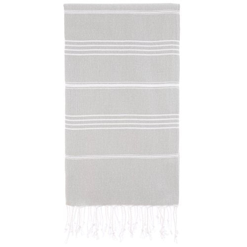Lightweight 100% Turkish Cotton Super Soft cover up-towel, Quick Dry, travel blanket (37 x 70), Silver Grey