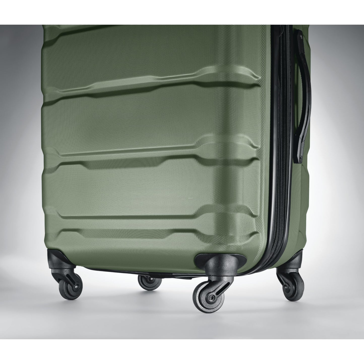 Samsonite Omni PC Hardside Expandable Luggage with Spinner Wheels, Army Green, Checked-Large 28-Inch