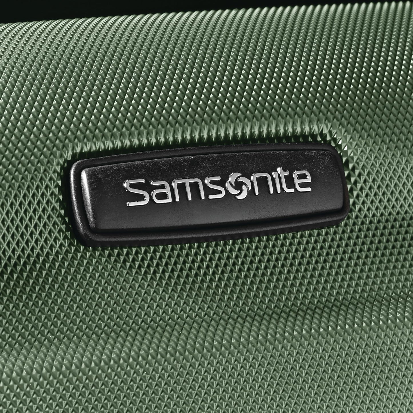 Samsonite Omni PC Hardside Expandable Luggage with Spinner Wheels, Army Green, Checked-Large 28-Inch