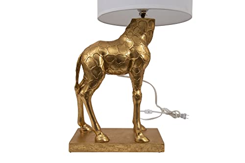 Creative Co-Op DA7565 Giraffe Table Lamp, Gold