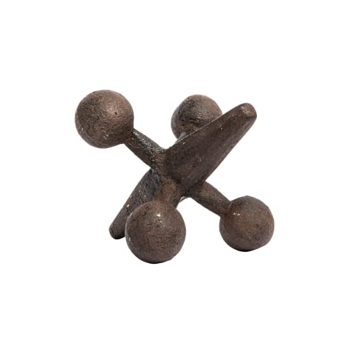 Creative Co-Op CG4322 Retro Decorative Cast Iron Jack, Rust