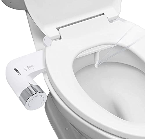 Slim Bidet Attachment Hot, Warm and Cold Water Bidet Sprayer Toilet Seat, Non-Electric