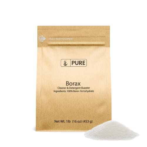 PURE ORIGINAL INGREDIENTS Borax (1 lb), Multipurpose Cleaning Natural Agent, Ideal Slime Ingredient