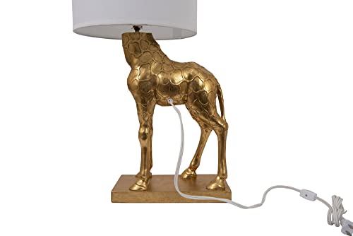Creative Co-Op DA7565 Giraffe Table Lamp, Gold