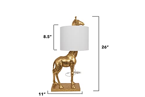 Creative Co-Op DA7565 Giraffe Table Lamp, Gold