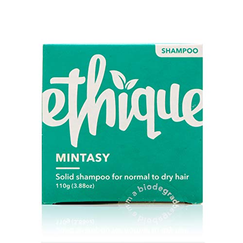 Ethique Solid Shampoo Bar for Normal to Dry Hair - Natural, Eco-Friendly, Sustainable, Plastic Free - Mintasy, 3.88oz (Pack of 1, up to 80 uses)