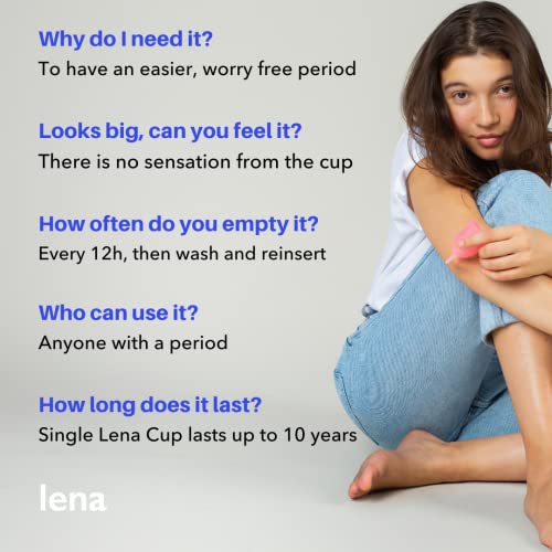 Lena Menstrual Cup | Large - Super Heavy Menstruation Flow Made in USA