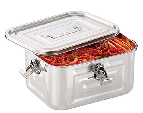 Stainless Steel Rectangular Kimchi Food Storage Container (8L / 271oz / 12")