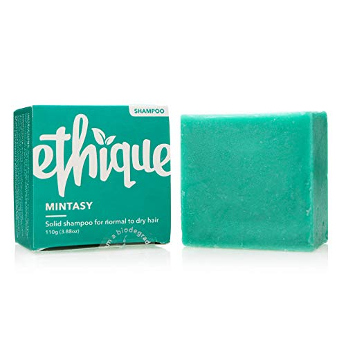 Ethique Solid Shampoo Bar for Normal to Dry Hair - Natural, Eco-Friendly, Sustainable, Plastic Free - Mintasy, 3.88oz (Pack of 1, up to 80 uses)