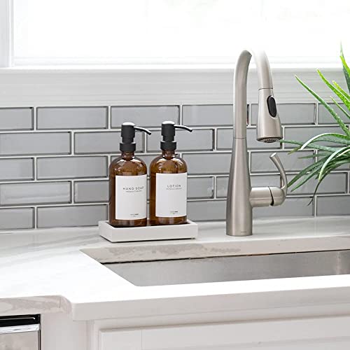 MaisoNovo Dish Soap Dispenser for Kitchen Sink w. Bamboo Pump and