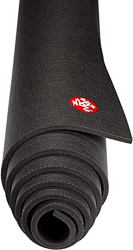 Manduka PRO Yoga Mat 6mm Thick Mat, Eco Friendly, Free of ALL Chemicals, 71 inches, Black