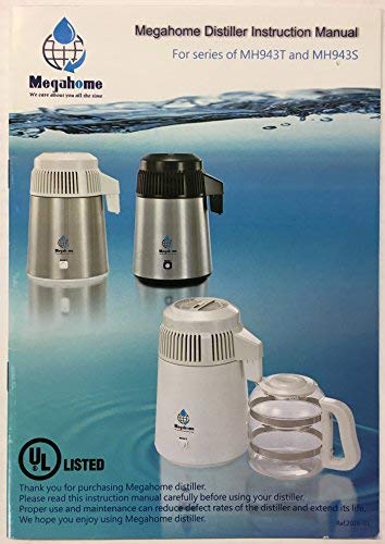 Megahome Countertop Water Distiller Stainless, Glass Collection