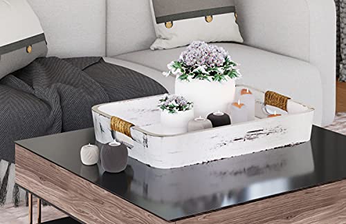 White tray deals side table