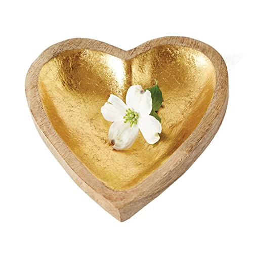 Creative Co-op Collected Notions Wood Heart Tray