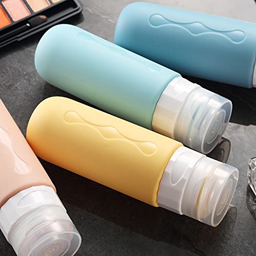 Gemice Travel Bottles for Toiletries, Tsa Approved, Travel Size Containers, BPA Free Leak Proof Tubs Refillable Liquid Accessories for Cometic Shampoo and Lotion Soap
