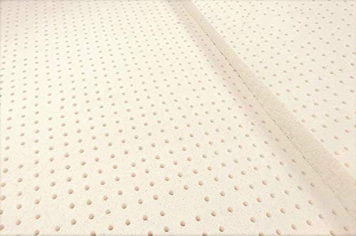 Certified Organic Latex mattress Topper by Organic Textiles. Medium firmness, 2-inch thick. Queen size.