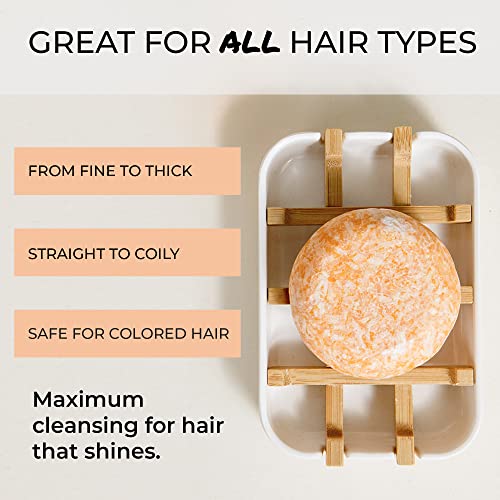 Suds & Co. Solid Shampoo Bar, Zero Waste Shampoo, Natural Shampoo Bar Soap, Sustainable, Eco-Friendly Hair Care - Sunshine, 3.0 Ounce