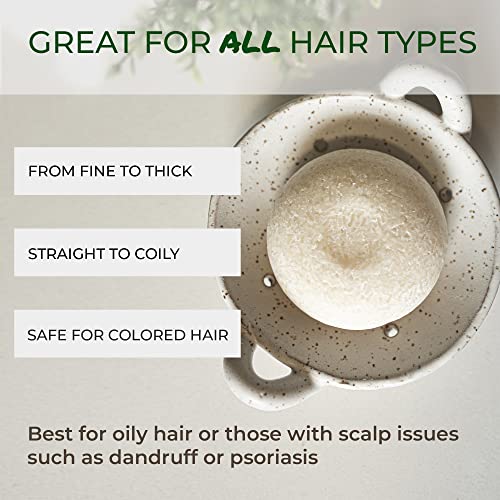 Suds & Co. Solid Shampoo Bar, Zero Waste Shampoo, Natural Shampoo Bar Soap, Sustainable, Eco-Friendly Hair Care - Peppermint, 3.0 Ounce