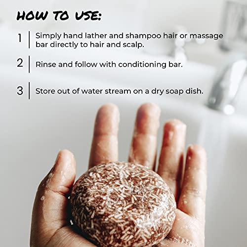 Suds & Co. Solid Shampoo Bar, Zero Waste Shampoo, Natural Shampoo Bar Soap, Sustainable, Eco-Friendly Hair Care - Driftwood, 3.0 Ounce