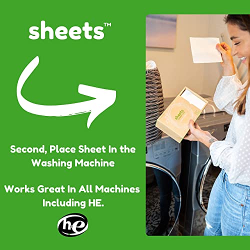 Sheets Laundry Club - As Seen on Shark Tank - Laundry Detergent Sheets - Fresh Linen Scent - No Plastic Jug - New Liquid-Less Technology - Lightweight - 50 Sheets - Can do up to 100 medium size loads