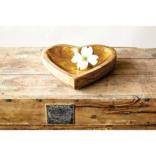Creative Co-op Collected Notions Wood Heart Tray