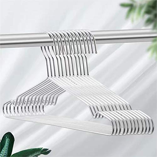 Seropy Coat Hangers Clothes 40 Pack Wire Hangers Heavy Duty Stainless Steel  Hangers with Non Slip Grooves, Ultra Thin Metal