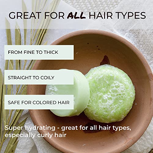 Suds & Co. Solid Shampoo Bar, Zero Waste Shampoo, Natural Shampoo Bar Soap, Sustainable, Eco-Friendly Hair Care - Maui Melon, 3.0 Ounce