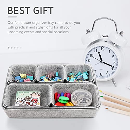 8 pack Shallow Drawer Organizer Tray Dividers Organizer and