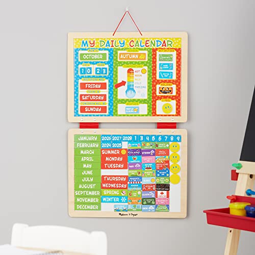Melissa & Doug My First Daily Magnetic Calendar - Activities Calendar For Kids, Weather And Seasons Calendar For Preschoolers and Kids Ages 3+