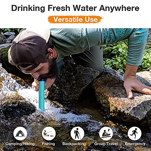 Outdoor wild life emergency direct drinking water filtering tool  Disinfection individual water purifier Portable filter straw