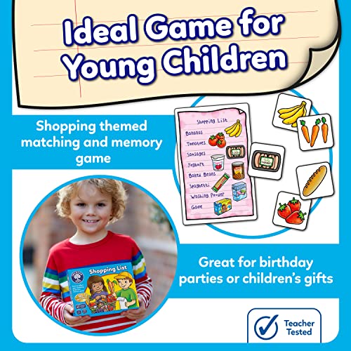 Orchard Toys Shopping List - Educational Memory Game - Age 3-7 - Perfect For Home Learning