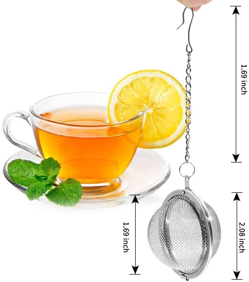 Stainless Steel Mesh Tea Ball 2.1 Inch Tea Infuser Strainers Tea Strainer