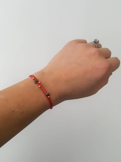 Good Luck Prosperity and Abundance bracelet | Protection | Handmade | Pyrite | 925 Silver | Hemp twine | Dainty | Boho Jewelry | Dainty | Vegan (not silk)